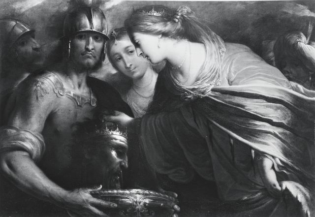 Anonimo — Ricchi Pietro - sec. XVII - Tomiri e la testa di Ciro — insieme
